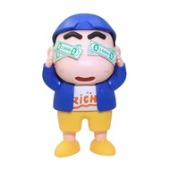 Rich Crayon Shin-chan Piggy Bank Figure Model Decorative Crayon Shin Chan Coin Banks Creative Collec