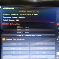 ASRock H270M Pro4 mainboard & Intel core i5 7500 processor package core i5 gen 7 plus Mobo lga 1151 