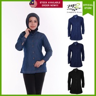 MR2 Uniform FD-927 - Baju Wanita Denim Baju Korporat Baju Kemeja Jeans Shirt Women Corporate Shirt O