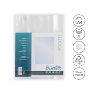 PP Pocket File Sheet Protector 20 Sheets Transparent A4 BTX-8040 F4 BTX-8843/