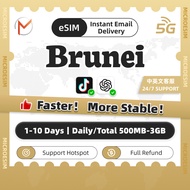 eSIM Brunei 1-10 Days Unlimited Data SIM | High Speed Travel Data | 24H Instant Delivery