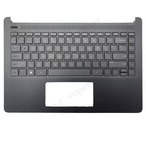 S+ New For HP 14-DQ 14S-FR FQ TPN-Q221 Palmrest Cover Keyboard Black M03796-001