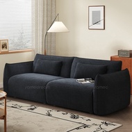 Vintage Bauhaus Warm Island Sofa Simple Living Room Small Apartment Straight Row Rental Double Three