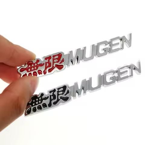 3D Mugen Power Sticker Emblem Rear Badge Decal Car Styling Trunk For Honda Fit INTEGRA Civic Vezel M
