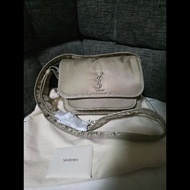 [全新] Saint Laurent YSL Niki nylon 卡其色小號