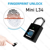 Fingerprint lock Smart Biometric Thumbprint Door Padlocks Rechargeable Door Lock Fingerprint Smart