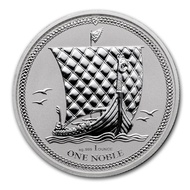 2017 Isle of Man 1 oz Noble Reverse Proof SIlver Coin