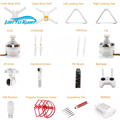 FSUM For Mi Drone 4K 1080P Version RC FPV Quadcopter Spare Parts 17.4V 5100mAh For Camera Drone Acce