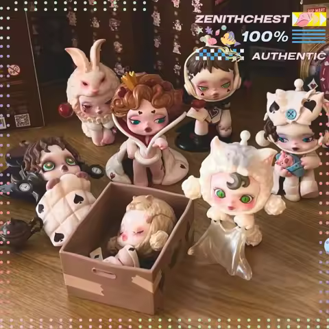 POP MART Skullpanda Everyday Wonderland Blind Box Model Toys Kawaii Creative Surprise Box Dolls Orna
