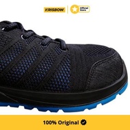 Krisbow Sepatu Safety Shoes Auxo Ukuran 39 - Hitam/Biru