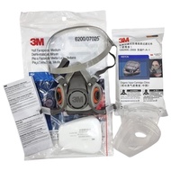 100%(ORIGINAL)3M 6200 Half Facepiece Reusable Respirator + 3M 6051 A1 Organic Vapor Cartridge + 3M 5