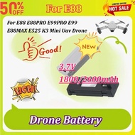 3.7V 1800/2600mAh Drone Spare Parts Batteryc E88PRO E99PRO E99 E88MAX E525 K3 Mini Uav Drone Battery