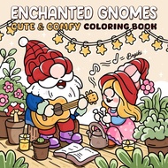 [PDF] 48 Pages Enchanted Gnomes: Whimsical Gnome Colouring Book by BOGIKI | Kids/Adult colouring boo