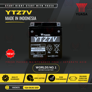 Yuasa YTZ7V Motorcycle Battery (INDONESIA) with separate acid (electrolyte) best for Yamaha Nmax v1,