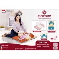 KTM_ CINTAKA KASUR BAYI DAKRON SERI HIPPO+ KELAMBU PRINT APLIKASI TCK2743