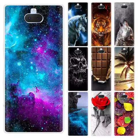 For Sony Xperia 10 Case Soft TPU Silicon Phone Back Cover for Sony Xperia 10 Plus Case Bumper For So