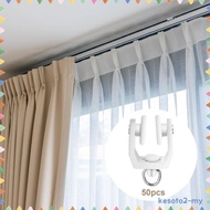 [Kesoto2] 50x Curtain Track Gliders Shower Wheel Roller Curtain Rail Track Pulley