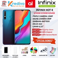 INFINIX HOT 8 4/64GB 2/32GB 3/32GB GARANSI RESMI ORIGINAL FULL BONUS