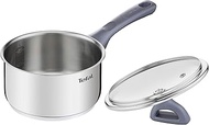 Tefal Tefal Daily Cook Stainless Steel Saucepan with Reinforced Bottom, Suitable for All Types of Cookers Including Induction, High Conductivity and Durability, Recycled Materials 16 cm, 1 Litre