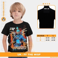 GAME KIDS T-SHIRT - [FREE FIRE 3D / FF T-SHIRT / FREE FIREE ]- THE WISP