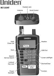 Bearcat BC125AT Handheld Scanner, 500 Alpha-Tagged Channels, Lightweight, Portable Design. & Koss QZ