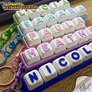 LM Projects 3D-Printed Keyboard Fidget Clicker Keychain Toy Customizable, Clicky, and Satisfying