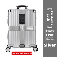 Travel Luggage Strap with TSA Lock Cross Belt 22-32" Travel Suitcase Adjustable Strap bagasi koper