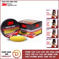 Sáp đánh bóng sơn xe ô tô cao cấp (Paste Wax) 3M 150g PN39526LT - Có tặng kèm mút đánh bóng làm bóng