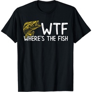 Funny Wtf Where'S The Fish Funny Fisherman Gift Tee Gift T-Shirt