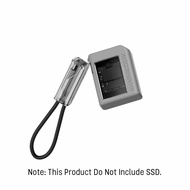 SHARGE Disk M.2 NVMe SSD Enclosure with Active Cooling System 10Gbps USB C 3.2 Gen2 Enclosure NVMe