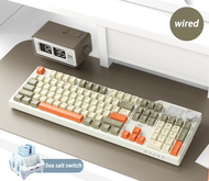 AJAZZ AK35i V3 RGB Wireless Three Mode 104 Key Hot Plug Game Office Mechanical Keyboard