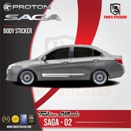 New proton saga body sticker
