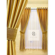 MAJAPUR PREMIUM IMPORTED GLOSSY BLACKOUT CURTAINS 6 WAVES