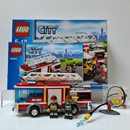 [ 三舍 ] 積木 LEGO 樂高 60002   消防車 含說明書 外盒 二手品  H7