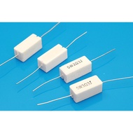 10pcs/lot 5W 5% Cement Resistor Power Resistance 0.1R~10K 0.5R 1R 10R 100R 0.22 0.33 0.5 1 2 5 8 10 