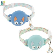 2PCS Silicone AirTag Cat Collar Pet Tracker Collar Adjustable Dog Tracker with Bell for Cat Dog Trac