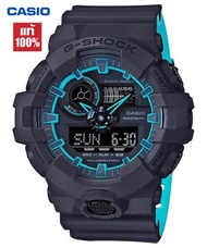 Casio นาฬิกา แท้100% G-SHOCK ชุดกันน้ำและกันกระแทกคู่แสดงแนวโน้มแฟชั่น รุ่นGA-700SE-1A2นาฬิกาควอทซ์ จัดส่งพร้อมกล่องคู่มือใบประกันศูนย์CMG 1ปี💯%
