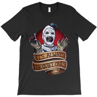 Men'S Tee Shirt Terrifier 2 Art The Clown Geek Men 100% Cotton Short Sleeve Black Men Summer Geek Hipster Oversized T Shirt 5Xl S-4XL-5XL-6XL