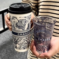 【100% Original CHAGEE 霸王茶姬杯】Chagee Limited  Edition Glass Cup High-value