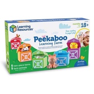 Toy KingdomTH:Peekaboo Learning Farm, Learning Resourcesชุดฟาร์มเรียนรู้ Peekaboo ตุ๊กตานิ้วมือ