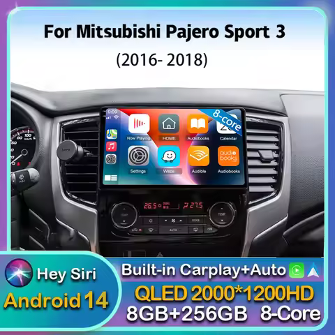 Android14 Carplay Car Radio For Mitsubishi Pajero Sport 3 L200 5 Triton 3 2015 2016 2017 2018 2019 M