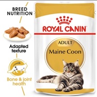 Royal Canin Maine Coon Adult Sachet Pouch 85gr Mkanan Kucing Mainecoon