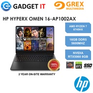 HP HYPERX OMEN 16-AP1002AX GAMING LAPTOP (RYZEN 7 8745HX,16GB,512GB SSD,16" 2.5K,240Hz,RTX5060 8GB,W