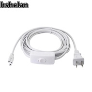 HSHELAN 3pin T5 T8 LED Switch Wire, Plastic 10ft 10ft LED Tube Power Extension Cord, Durable White Copper LED Light Fixture Extension Cable Electrician