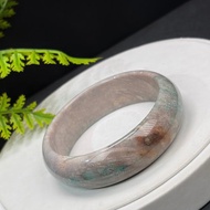 藍綠珊瑚玉手鐲 58MM 高瓷玉化 檸檬片鳳尾紋 靈性好運 祥瑞富足