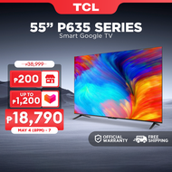 TCL 55 Inch 4K Smart Android TV -  (HDR Netflix YouTube Google Assistant Dolby Vision & Audio) 55P63