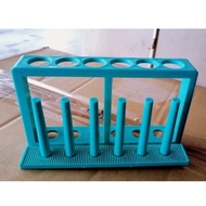 Experimental Aids Test Tube Rack Plastic Chemical 6 Holes 6 Pillars (Excluding Tube)