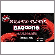 ◎ ≈ Bagoong/ Alamang Sticker Label (120ml)