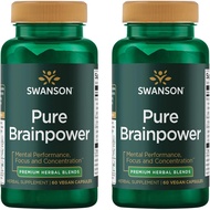 Swanson Pure Brainpower Brain Health Cognitive Memory Focus Support Brain-Derived Neurotrophic Facto