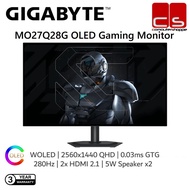 GIGABYTE MO27Q28G OLED Gaming Monitor (2560x1440p) 280Hz 0.03ms GTG 4th Gen Tandem Oled
